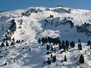 Diep-sneeuwhellingen bij de Saloberkopf