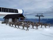 Zespersoons stoeltjeslift station