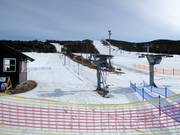 Oefenliften bij het dalstation in Nesfjellet