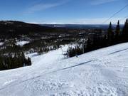 Moeilijke afdaling Tävlingsbacken