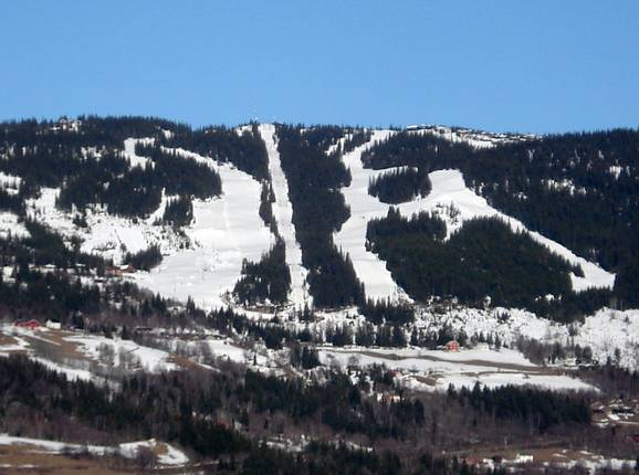Uitzicht op Valdres Skisenter