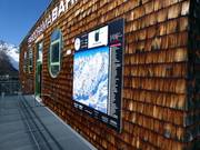 Pistekaart bij het dalstation Pardorama