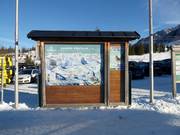 Pistekaart bij de centrale kassa