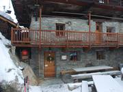 Restaurant Frantze aan de dalafdaling naar Champoluc