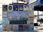 Pistekaart bij het dalstation