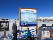 Pistekaart bij het bergstation