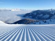 Perfect geprepareerde piste in het skigebied Galsterberg