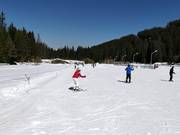 Oefenterrein met sleeplift bij Bunderishka Polyana