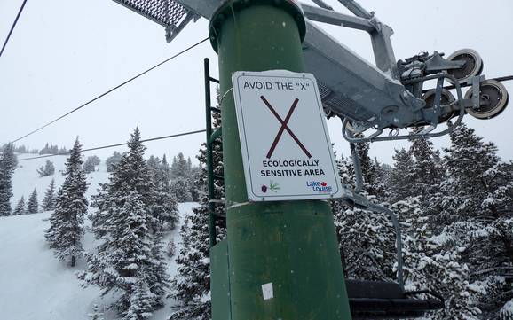 Slate Range: milieuvriendelijkheid van de skigebieden – Milieuvriendelijkheid Lake Louise