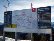 Informatiebord in het skigebied KitzSki