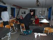 Het clubhuis bij het dalstation