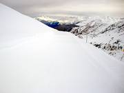 Ook in de richting van St Colomban wachten perfect geprepareerde pistes