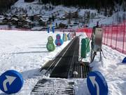 Transportband 2 in het oefengebied Murmi Snowpark