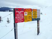 Toegang tot de zware Double Diamond afdalingen