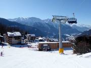 Accommodaties rond het dalstation in Bellwald