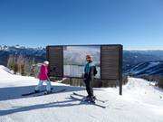 Pistekaart met digitale realtime-informatie