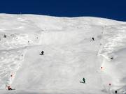 Gladgestreken piste bij de Diedamskopf