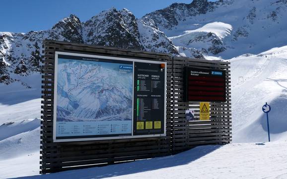 Kaunertal: oriëntatie in skigebieden – Oriëntatie Kaunertaler Gletscher (Kaunertal-gletsjer)