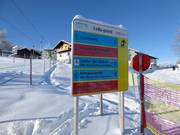 Info-punten in het skigebied Mitterdorf