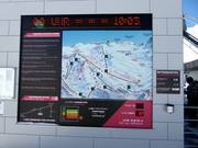 Panoramabord met actuele informatie in het gebied Val Gronda