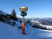 Sneeuwkanonnen op de Steinplatte