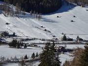 Uitzicht op de beginnerspistes Waldheim