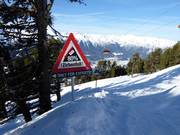 Zirbenfall-afdaling met 80% helling