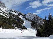 Uitzicht op de moeilijke Panorama-afdaling (nr. 8)