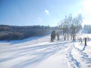 Uitzicht op het skigebied