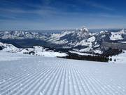 Perfect geprepareerde piste in Stoos