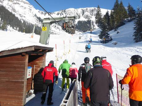 Lechtaler Alpen: vriendelijkheid van de skigebieden – Vriendelijkheid Berwang/Bichlbach/Rinnen