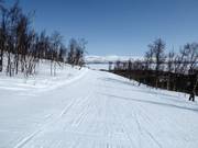 Gemakkelijke piste Vintergatan in het onderste gedeelte