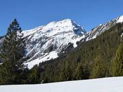 Uitzicht vanaf de Hochalm in de richting van de Thaneller en Obere Karbahn II