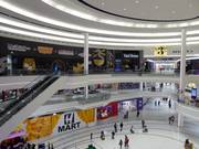 Verschillende restaurants in de American Dream Mall