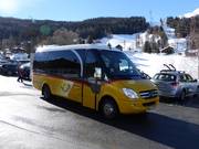 Met de bus tot aan de piste