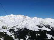 Uitzicht vanaf de Eggalm op de Rastkogel