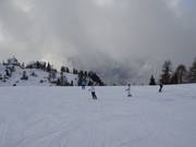 Makkelijke pistes bij het bergstation van de Rofanseilbahn