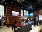 Snacks met uitzicht op de pistes