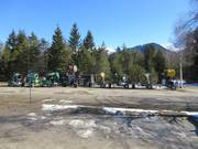 De sneeuwkanonnen hebben hun werk gedaan