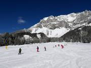 Makkelijke piste bij de Bergkristalllift