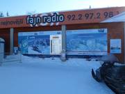 Informatieborden bij de kassa