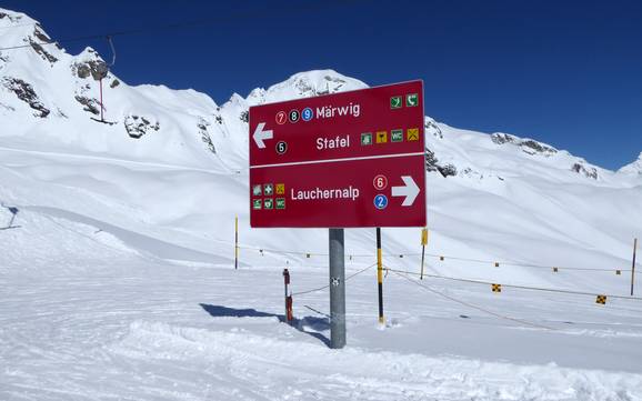 Lötschental: oriëntatie in skigebieden – Oriëntatie Lauchernalp – Lötschental