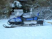 Skidoo voor de pistepreparatie