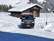 De skibus van Gasthaus Gerschnialp