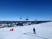 Start van de pistes op het hoogste punt in Kvitfjell