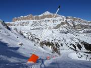 Sneeuwlans in Arabba