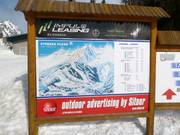 Pistekaart bij het dalstation Štrbské Pleso