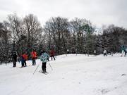 Op drukbezochte plekken wordt het ontbreken van sneeuwkanonnen bijzonder snel merkbaar.