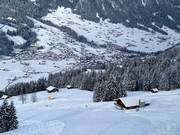 Uitzicht op het dorp Lenk