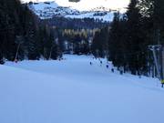Eenvoudige piste in de buurt van het dal bij de St. Leonhardlift